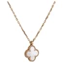 Van Cleef & Arpels Süße Alhambra Halskette 750(YG) 3.1g VCARF 69100