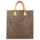 Louis Vuitton Canvas Monogram Sac Plat Handbag