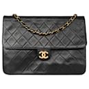 Chanel Quilted Lambskin 24K Gold Single Flap Timeless Bag