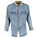 Fear of God Vintage Selvedge Denim Long Trucker Jacket en coton bleu clair