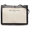 Balenciaga Navy Pochette Shoulder Bag Canvas Crossbody Bag 339937 in Good condition