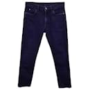 Loro Piana Slim Fit Jeans in Blue Cotton Denim