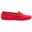 Tod's Gommino Loafers in Pink Leather 