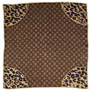 Brown monogram silk scarf - Louis Vuitton