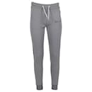 Tommy Hilfiger Pantalon de jogging en polaire avec détail de bande pour femme en polyester gris