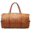 MCM Visetos Duffle Bag Canvas Travel Bag in Good condition