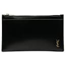 Cartera de piel con monograma - Yves Saint Laurent