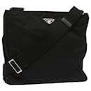 PRADA Shoulder Bag Nylon Black Auth 67447 - Prada