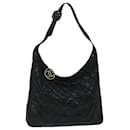 CHANEL Shoulder Bag Lamb Skin Black CC Auth bs12444 - Chanel