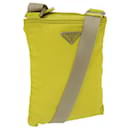 PRADA Shoulder Bag Nylon Yellow Auth 67212 - Prada