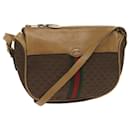 GUCCI Micro GG Canvas Web Sherry Line Shoulder Bag Brown 67 01 4001 Auth ep3482 - Gucci