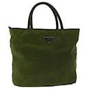 PRADA Hand Bag Nylon Green Auth yk10958 - Prada