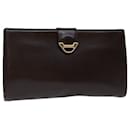 GIVENCHY Clutch Bag Leather Brown Auth bs12406 - Givenchy