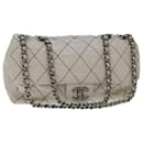 CHANEL Matelasse Chain Shoulder Bag Leather White CC Auth yk10764 - Chanel