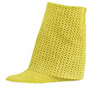 Casadei Lime Green Perforated Suede Wedge Boots Size 38