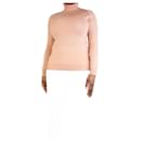 Light pink cashmere roll-neck jumper - size M - Autre Marque