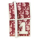 Burgundy and pink Oblique Trotter pouch - Christian Dior