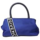 Bolsa Pandora em nylon azul Givenchy