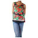 Multicolour sleeveless floral and polka dot top - size UK 4 - Dolce & Gabbana