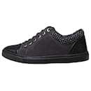 Black suede and leather trainers - size EU 38.5 - Chanel
