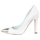 White pointed-toe leather heels - size EU 36.5 - Louis Vuitton