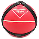 Prada Tênis com logotipo vermelho
