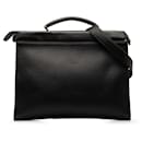 Bolso satchel negro Peekaboo de ajuste icónico de Fendi