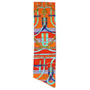 Multi floral and belt silk scarf - Hermès