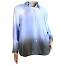 Blue ombre silk shirt - size L - Vince