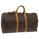 Louis Vuitton Monogram Keepall 55 Boston Bag M41424 LV Auth bs11751