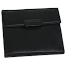 PRADA Wallet Leather Black Auth 67559 - Prada