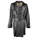 Burberry Lambskin Leather Trench Coat