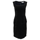 Carolina Herrera Black Sequin Embellished Sleeveless Dress - Autre Marque