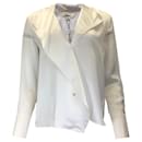 Blusa blanca de seda con volantes Jaslynn de L'Agence - Autre Marque