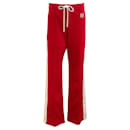 Pantaloni sportivi ricamati Loewe in jersey rosso Anagram - Autre Marque