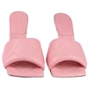 Bottega Veneta Pink Lido Mule Sandals - Autre Marque