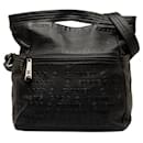 Black Chanel 31 Rue Cambon Embossed Leather Satchel