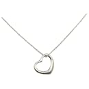 Silver Tiffany Open Heart Pendant Necklace - Tiffany & Co