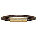 Braunes Louis Vuitton-Monogramm-Armband „Brasserie LV Confidential“ 
