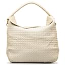 White Bottega Veneta Intrecciato Handbag