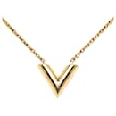 Goldene Louis Vuitton Essential V-Halskette
