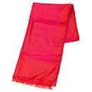 Bufanda roja de seda con monograma de Louis Vuitton Bufandas