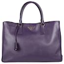 Prada Saffiano Lux Galleria Leather Bag in Purple