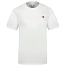 Camiseta con parche Fox Head - Maison Kitsune - Algodón - Blanco - Autre Marque