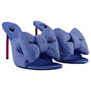 Allen Bow Strass Pop Mules in Blue/pink - Off White
