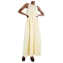 Pale yellow sleeveless dress - size UK 6 - Jil Sander