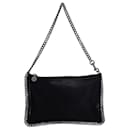Stella McCartney Falabella Zip Mini Shoulder Bag in Black Vegan Leather - Stella Mc Cartney