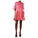 Rosa gesmoktes Kleid - Größe UK 8 - Autre Marque