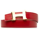 Cinturón reversible Hermes Constance rojo - Hermès