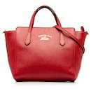 Bolso satchel mini swing rojo de Gucci